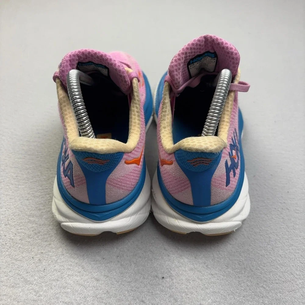 Hoka One One Clifton 9 Shoes Womens Size 6.5 Pink Running Sneakers 1127896 CSLC